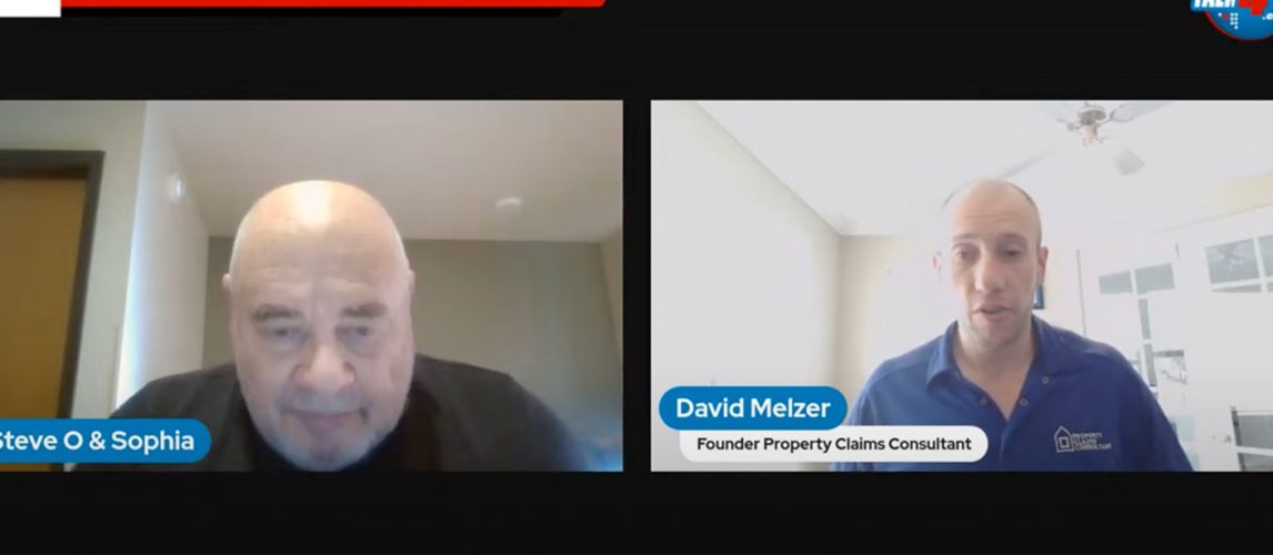 Public adjuster discussing how to navigate a property insurance claim in an interview video.